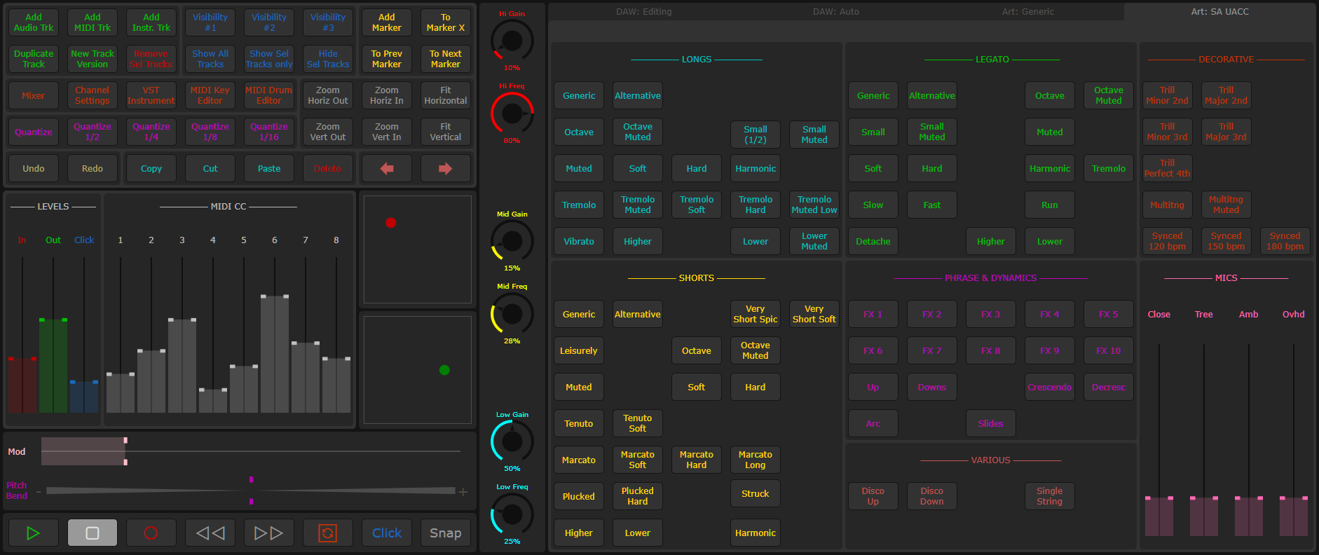 Symphony sample widgets